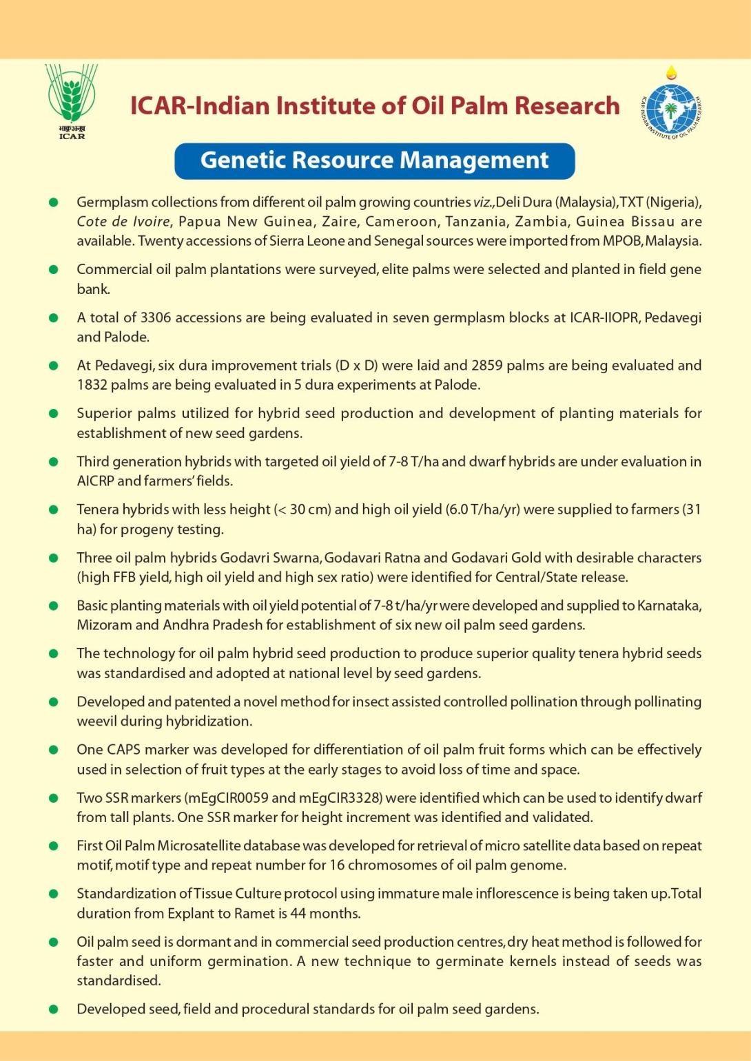 Genetic Resource Management