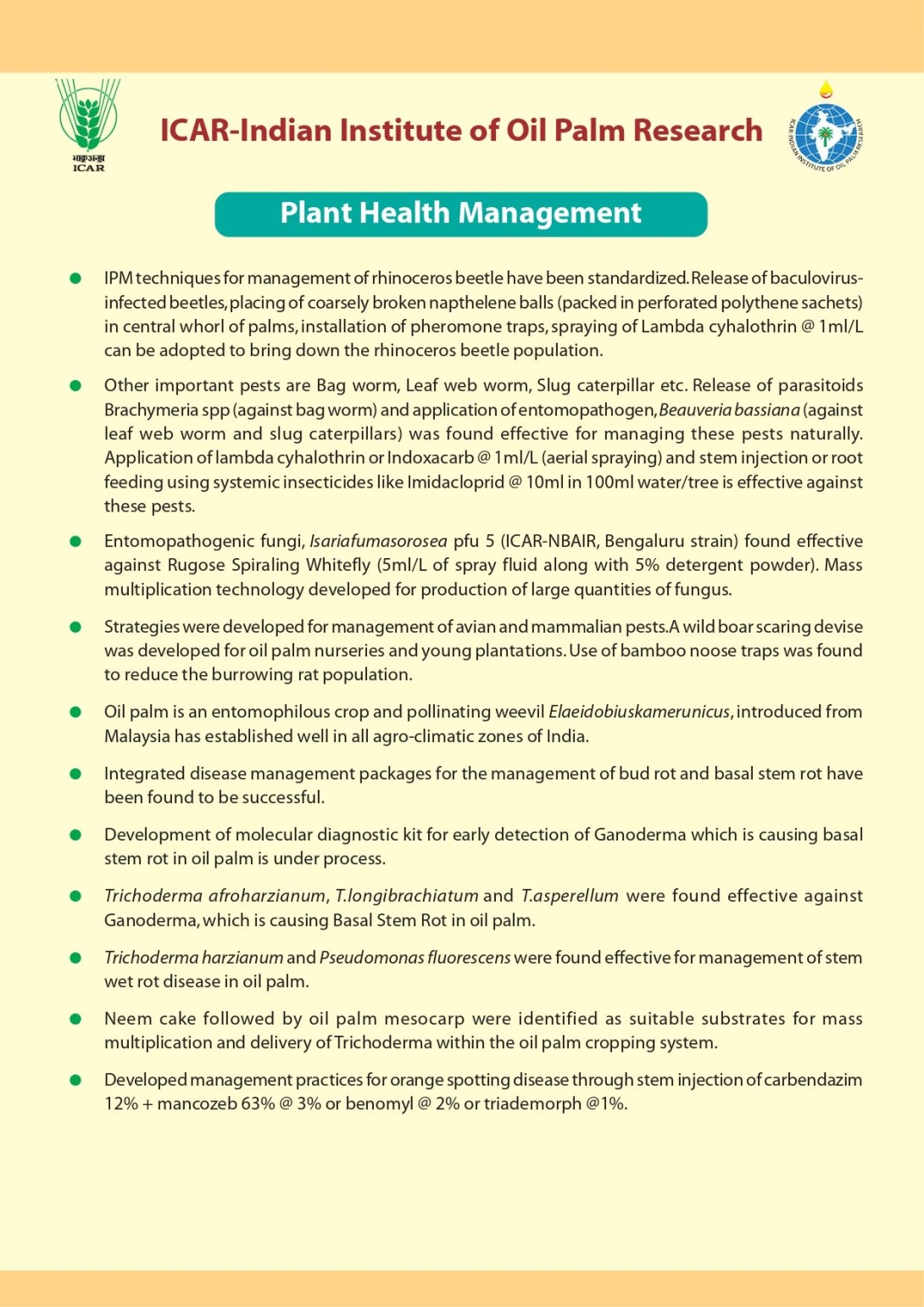 Plant Health Management